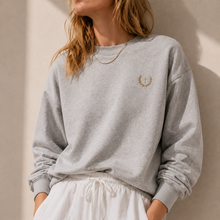 Embroidered Everyday Crewneck | Harbor Gray